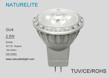 2.5W GU4 LED Spotlight Bulbs Bathroom  High Efficiency MR11 3pcs